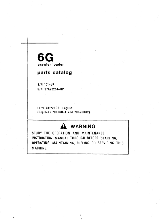 Product picture ►☼◄ Allis Chalmers FIAT 6G CRAWLER LOADER Parts Manual pdf D